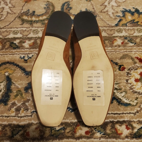 BRUNO MAGLI Simona Loafer In Cognac Suede - Picture 7 of 9